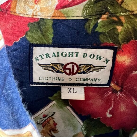 Straight Down Clothing Company Vintage Golfers Hawaiian Button Down Shirt - Picture 9 of 9